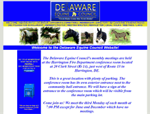 Tablet Screenshot of delawareequinecouncil.org